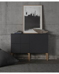 Lundia Fuuga -senkki kaksiosainen, mattamusta