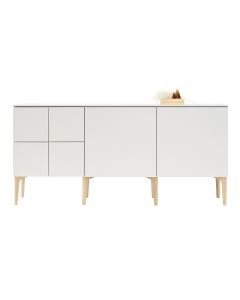 Fuuga senkki, cashmere, isot & pienet ovet, Bend-jalat, kolmiosainen