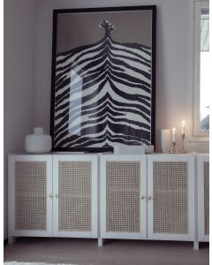 Julia x rottinkikaappi valkolakattu