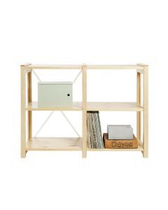 Classic avohylly, LP-levyhylly, luonnonväri