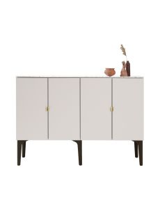 Fuuga senkki, cashmere, mustat bend-jalat, messinkivetimet, Terrazzo kansitaso| Lundia 