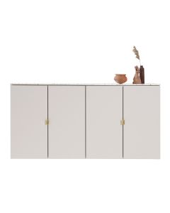 Fuuga senkki, cashmere, Terrazzo kansitaso, seinään kiinnitettävä