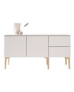 Fuuga senkki, cashmere, ovet ja laatikot, tammijalat, 45 cm syvä