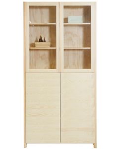 Vitriini, lasitäyte- ja viiluovilla, luonnonvärinen mänty