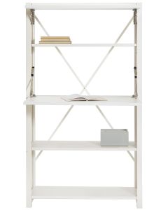 Classic työpiste, lasku- ja nosto-ovella, yksiosainen, valkoinen