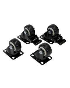 Pyörä, 4cm, 4kpl musta