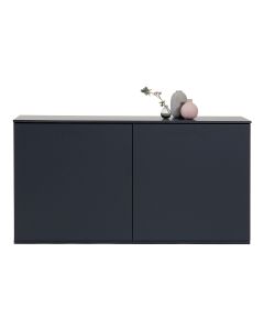 Fuuga senkki, musta, kaksi isoa ovea, säätösokkelilla