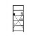 Lundia Classic, black lacquered open shelf