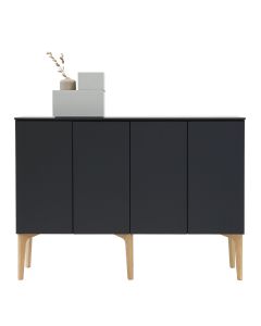 Fuuga senkki, musta, tammiset bend-jalat