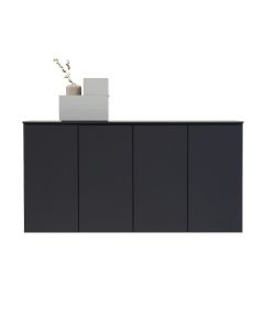 Fuuga senkki, musta, pystyovellinen, seinään kiinnitettävä